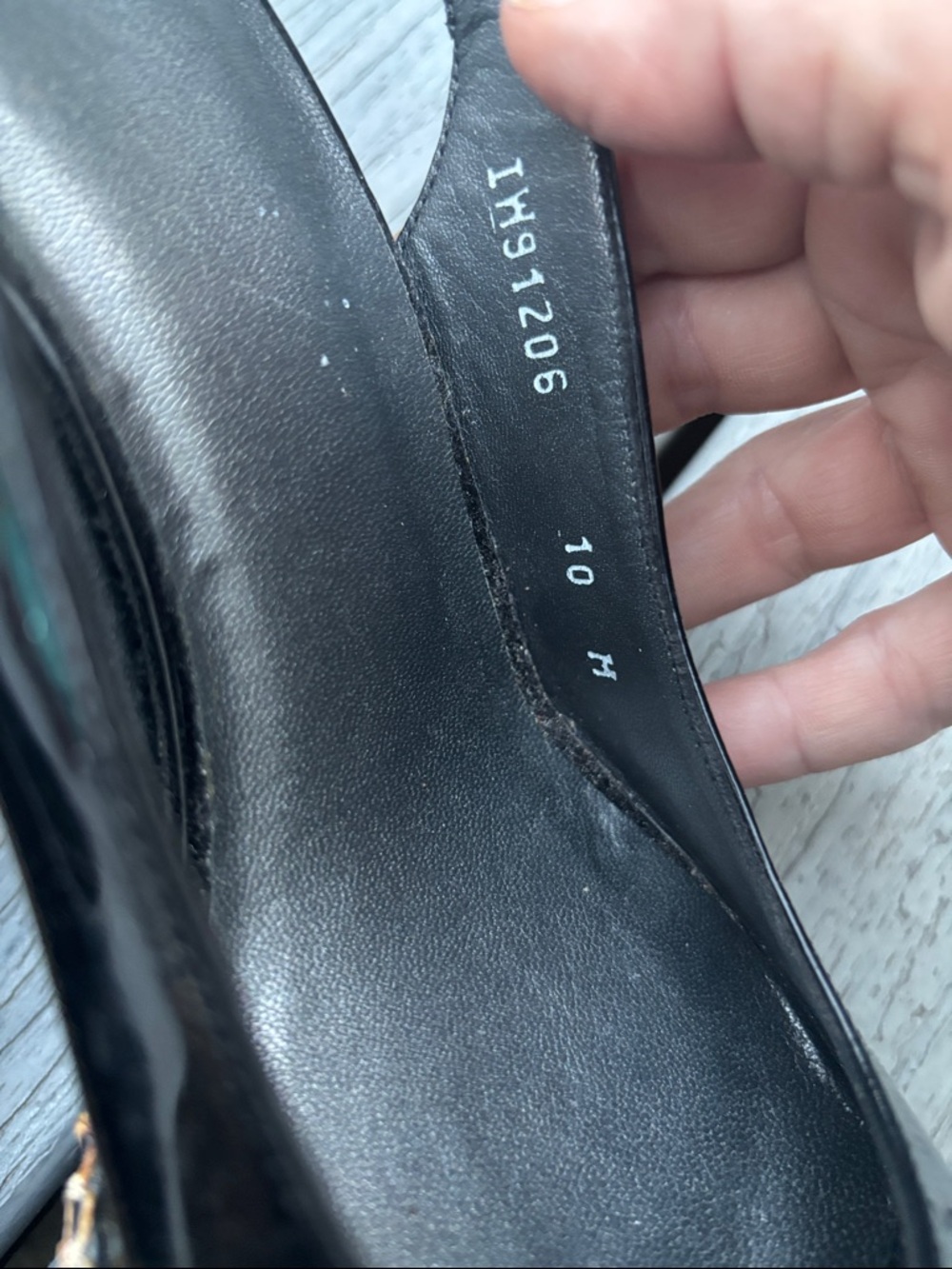 Stuart Weitzman Black Patent Cork Wedge Sandals - Picture 4 of 6
